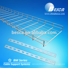 China Besca Factory 600 * 50 * 3000 * 5mm inmersión en caliente galvanizado malla de alambre CableTray